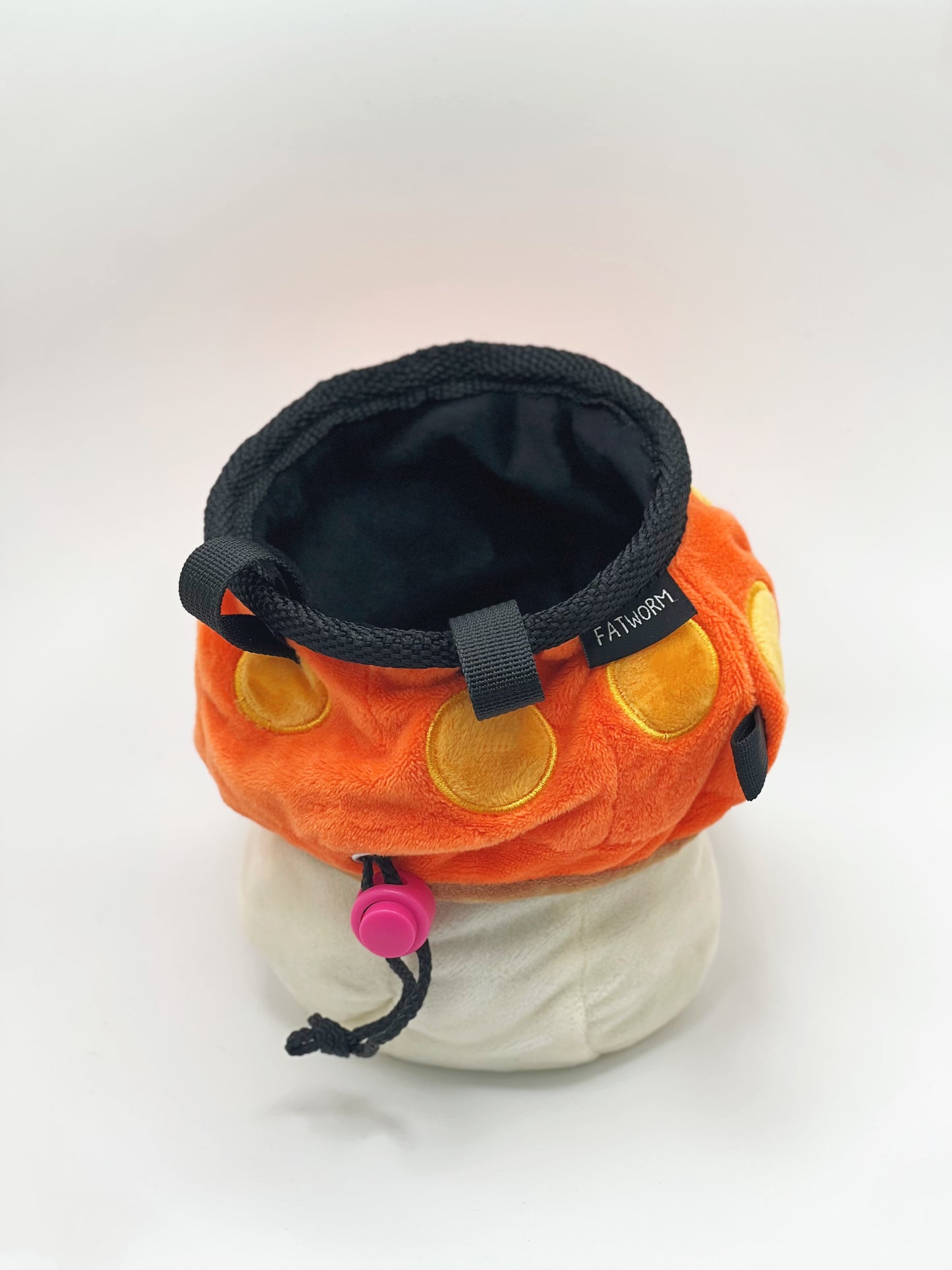 anime maplestory orange mushroom chalk bag bucket for rock climbing