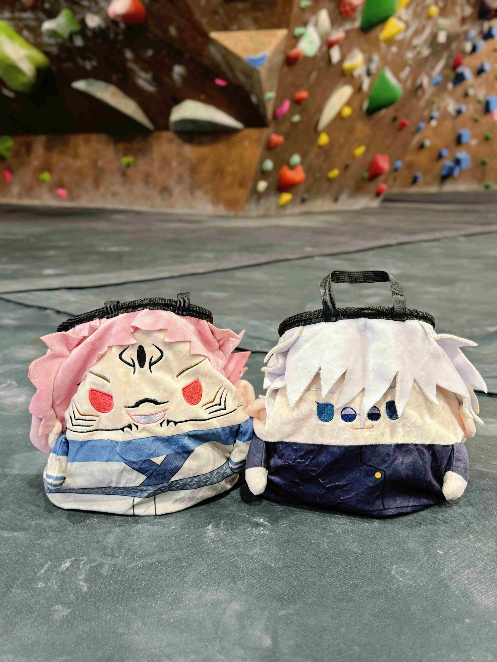 jujutsu kaisen sukuna gojo chalk bag chalk bucket climbing cute handamade