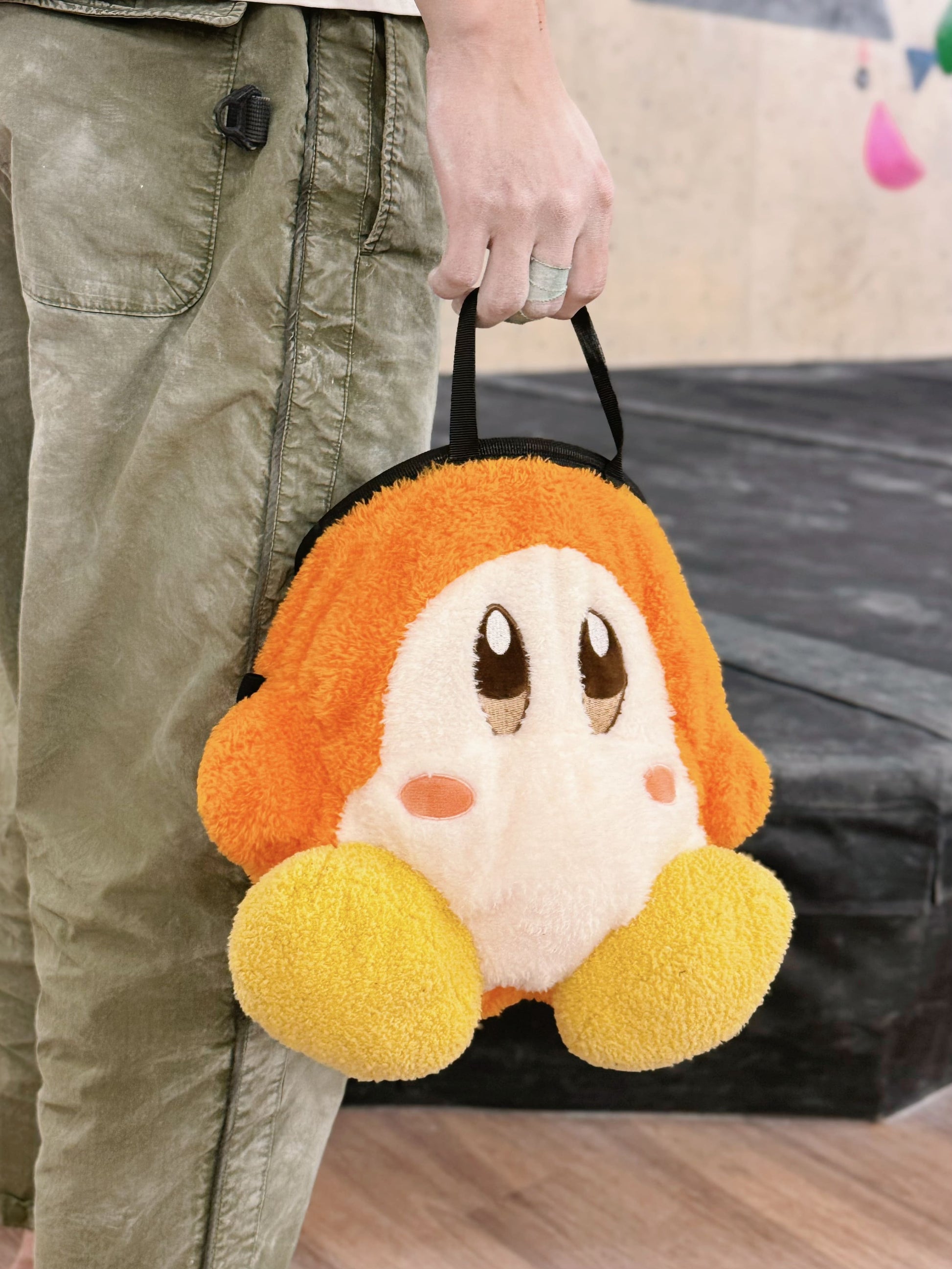 climbing plush chalk bag cute
