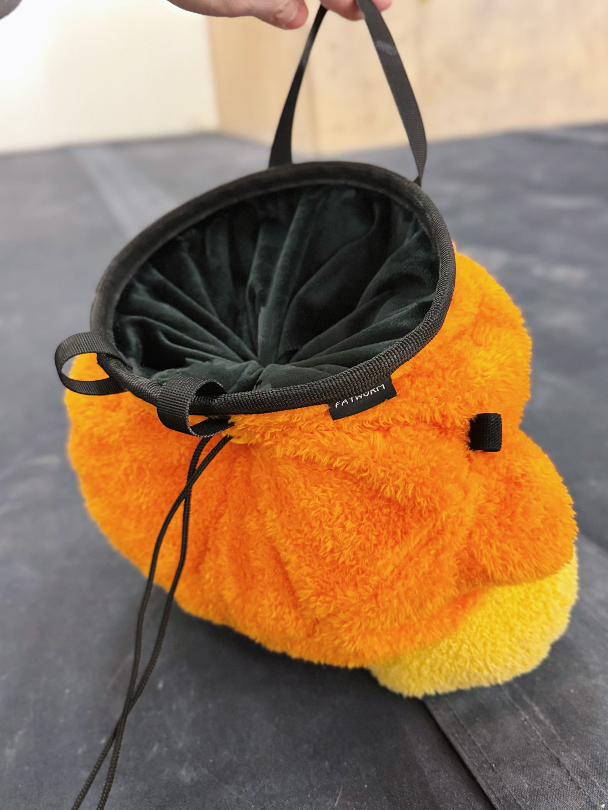 climbing plush chalk bag cute
