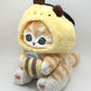 mofusand bee cat climbing chalk bag anime plush fatworm animal bouldering