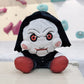 Halloween Limited Edition Billy SAW Chalk Bag — movie-inspired handmade plush chalk bag by Fatworm, perfect for bouldering and sport climbing.