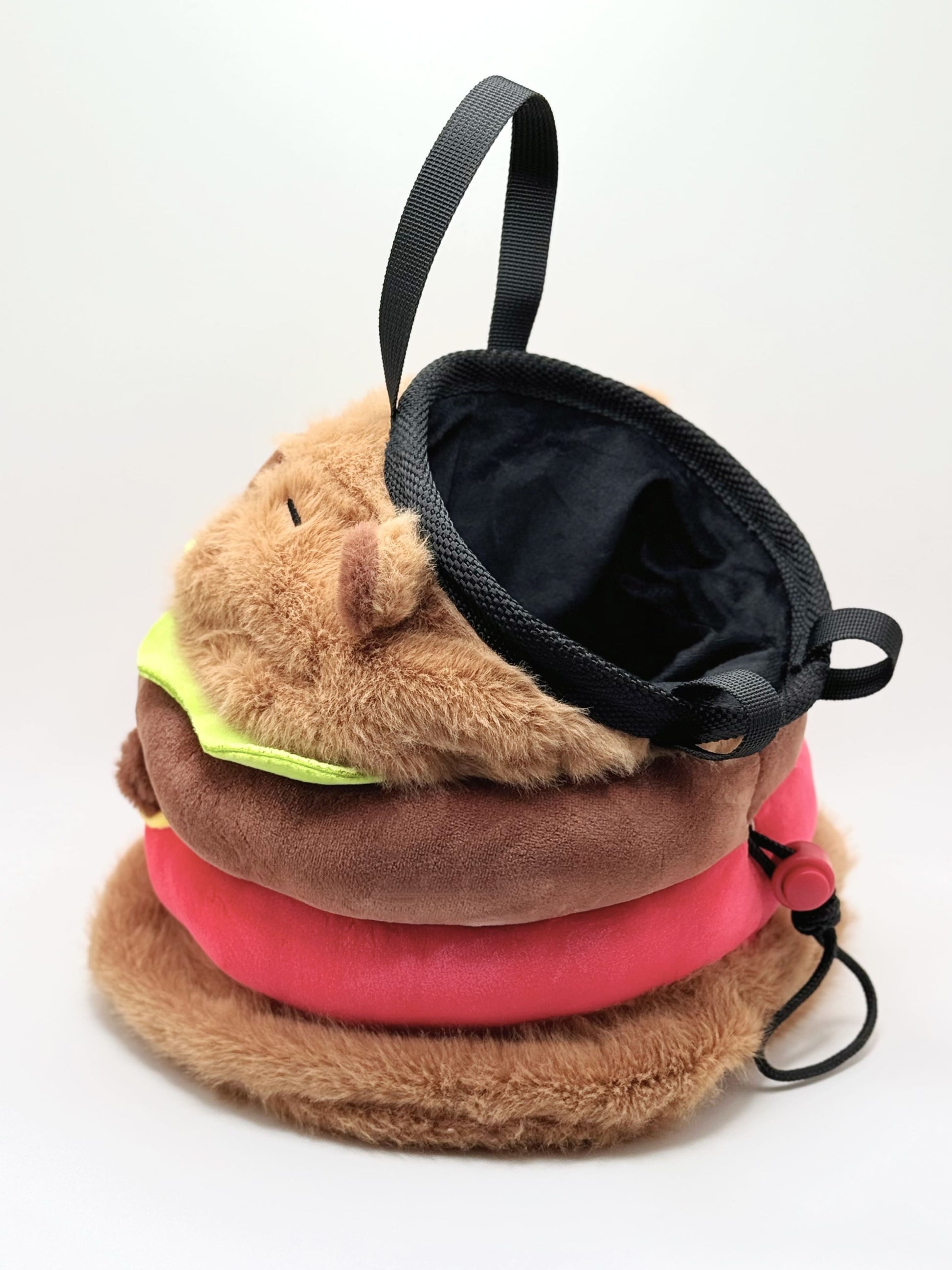 fatworm capybara chalk bag cute climbing bouldering chalk bucket plush chalk bag