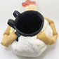 Chaotic chicken chalk bag with funny eyes, plush design, and handle – cute climbing gear for bouldering or gym use