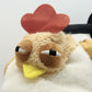 Chaotic chicken chalk bag with funny eyes, plush design, and handle – cute climbing gear for bouldering or gym use