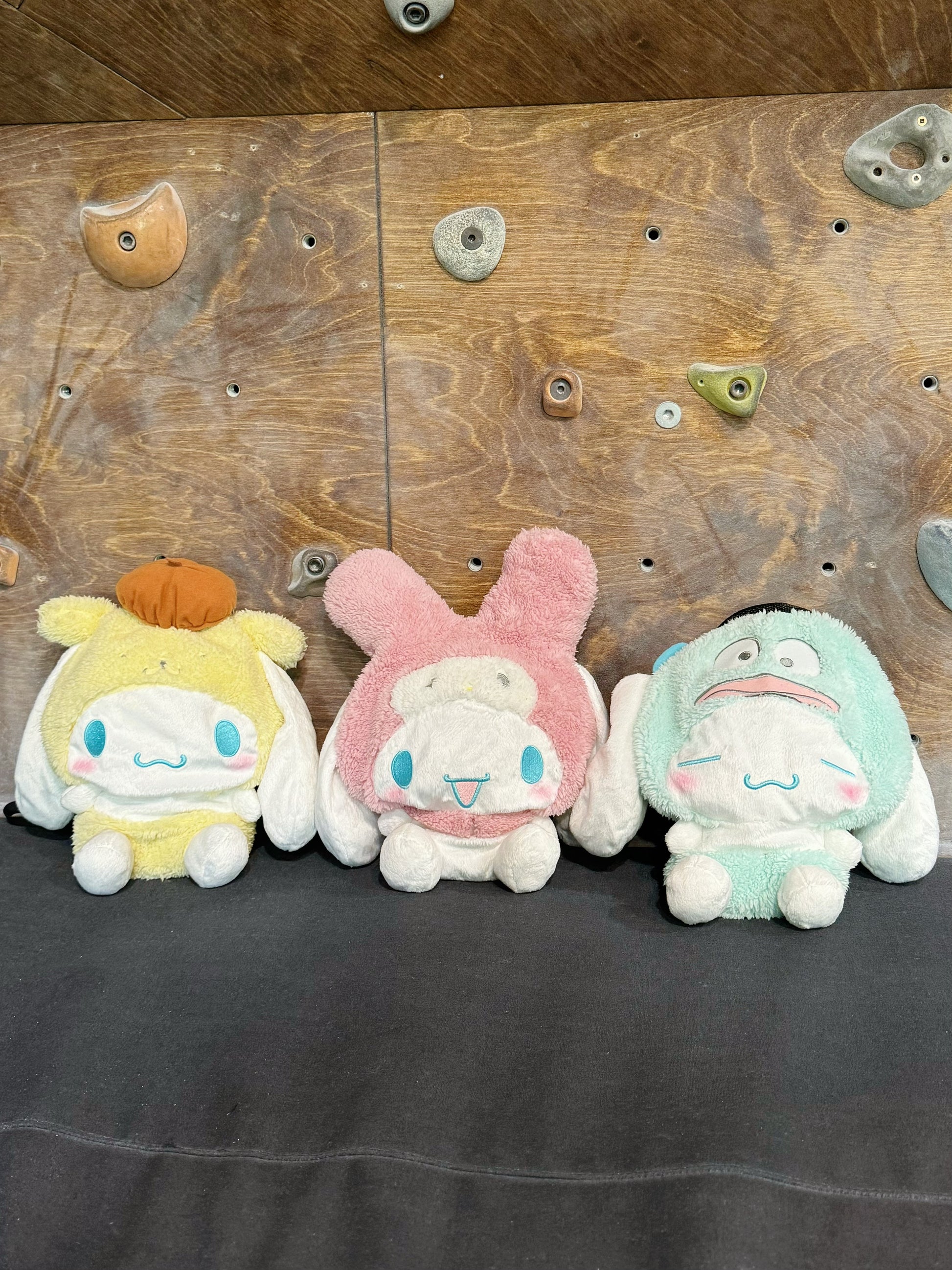 Fatworm Cinnamoroll melody Hangyodon Pompompurin Chalk Bag climbing bouldering plush cute anime