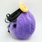 A soft and fluffy Gomu Gomu no Mi (Gum-Gum Fruit) plush chalk bag by Fatworm. This cute yet functional climbing gear features the iconic purple swirl pattern and a long-durable design. The perfect climbing gift for climbers who love unique, handmade gear.