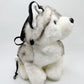 Handmade Husky dog Chalk Bag featuring a cute and functional design, perfect for climbing enthusiasts who love animals plush