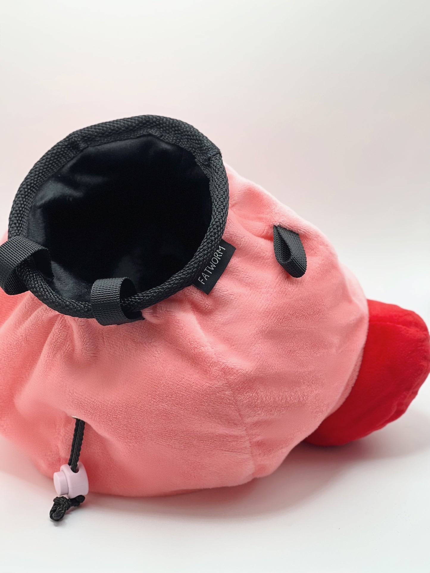 anime Kirby plush chalk bag for rock climbing