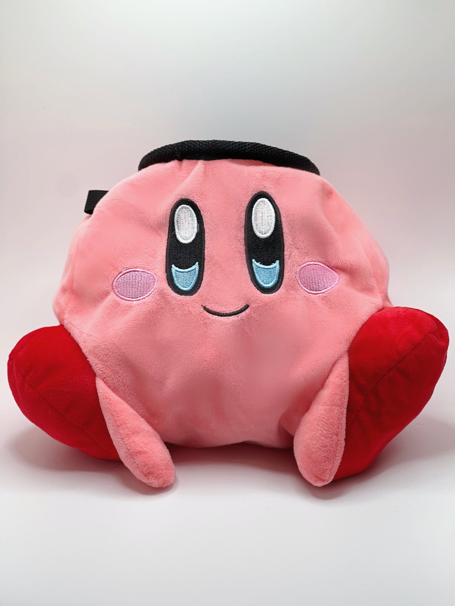 anime Kirby plush chalk bag for rock climbing