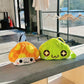 MapleStory-themed climbing chalk bucket featuring the Slime and Orange Mushroom characters. Rock climbing chalk bags by Fatworm