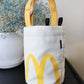plush mcdonald mc fast food inspired chalk bag for climbing and bouldering gear