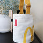 plush mcdonald mc fast food inspired chalk bag for climbing and bouldering gear
