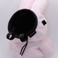Cute climbing chalk bag in baby pink with Miffy bunny design; plush, functional Fatworm Chalkbag accessory
