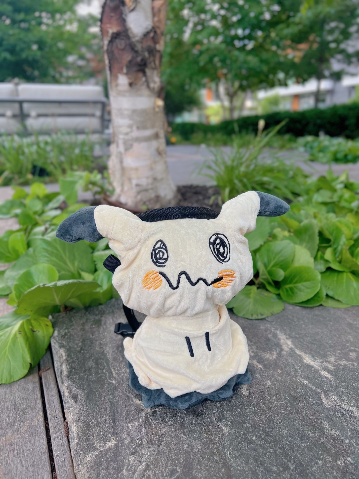 pokemon anime cute Mimikyu handmade chalk bag for rock climbing