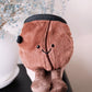 Mini coffee bean plush chalk bag for climbers—cute, handmade, and perfect for coffee lovers. Lightweight, functional, and ready for climbing