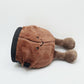 Mini coffee bean plush chalk bag for climbers—cute, handmade, and perfect for coffee lovers. Lightweight, functional, and ready for climbing