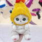 Mofusand cat tempura shrimp plush chalk bag for climbing and bouldering — cute handmade chalk bag with shrimp tempura design.