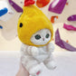 Mofusand cat tempura shrimp plush chalk bag for climbing and bouldering — cute handmade chalk bag with shrimp tempura design.