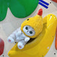 Mofusand cat tempura shrimp plush chalk bag for climbing and bouldering — cute handmade chalk bag with shrimp tempura design.
