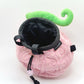 Hana Hana no Mi pink  devil fruit cute round chalk bag for climbing and bouldering, inspired by one piece plush luffy