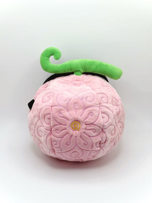 Hana Hana no Mi pink  devil fruit cute round chalk bag for climbing and bouldering, inspired by one piece plush luffy