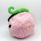 Hana Hana no Mi pink  devil fruit cute round chalk bag for climbing and bouldering, inspired by one piece plush luffy