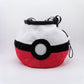 A soft and fluffy Poke Ball plush chalk bag by Fatworm. This cute yet functional climbing gear features the iconic red, white, and black design in a long-durable handmade construction. The perfect climbing gift for climbers who love gaming accessories.