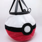 A soft and fluffy Poke Ball plush chalk bag by Fatworm. This cute yet functional climbing gear features the iconic red, white, and black design in a long-durable handmade construction. The perfect climbing gift for climbers who love gaming accessories.