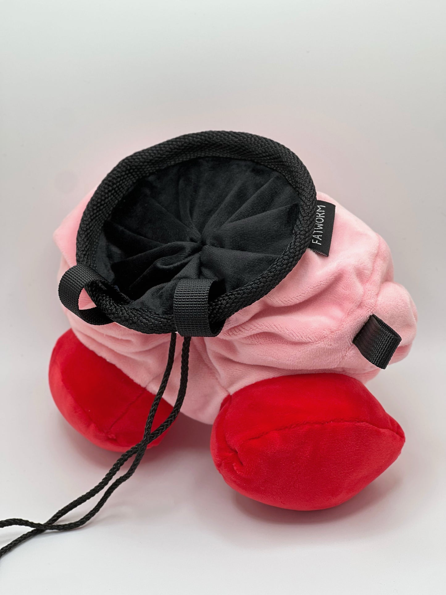 game anime cute Kirby plush chalk bag for rock climbing