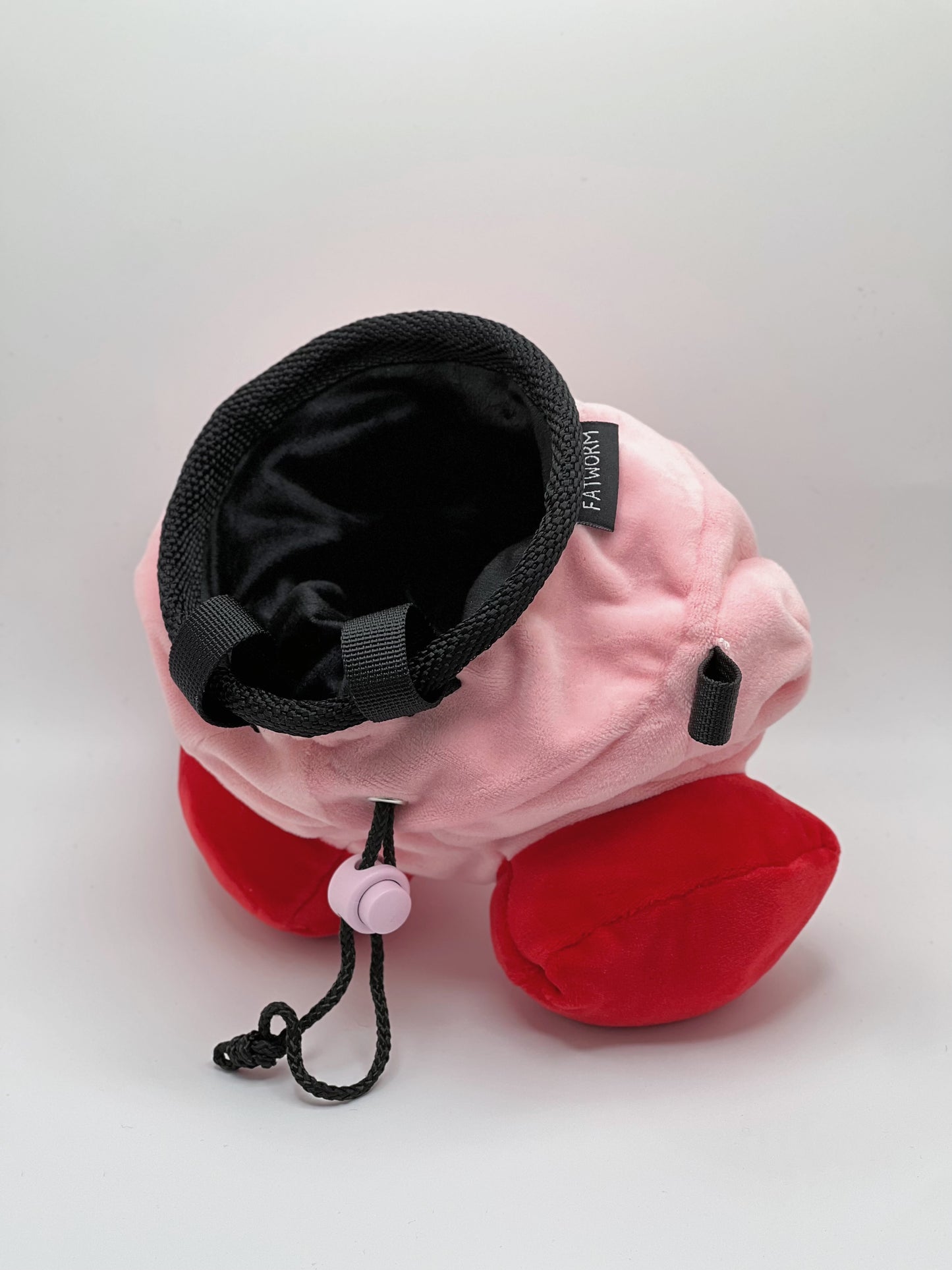 game anime cute Kirby plush chalk bag for rock climbing