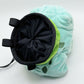 Smiling Bulbasaur cute plush chalk bag for rock climbing, available in two expression styles. This functional Grass-type plush makes an adorable climbing gift for climbers.