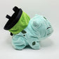 Smiling Bulbasaur cute plush chalk bag for rock climbing, available in two expression styles. This functional Grass-type plush makes an adorable climbing gift for climbers.