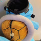 Squirtle plush chalk bag for rock climbing and bouldering, cute Pokémon-inspired climbing accessory
