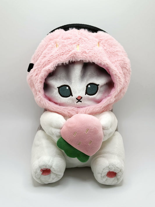 mofusand cute strawberry cat climbing chalk bag anime plush bouldering rock climbing gear