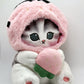 mofusand cute strawberry cat climbing chalk bag anime plush bouldering rock climbing gear