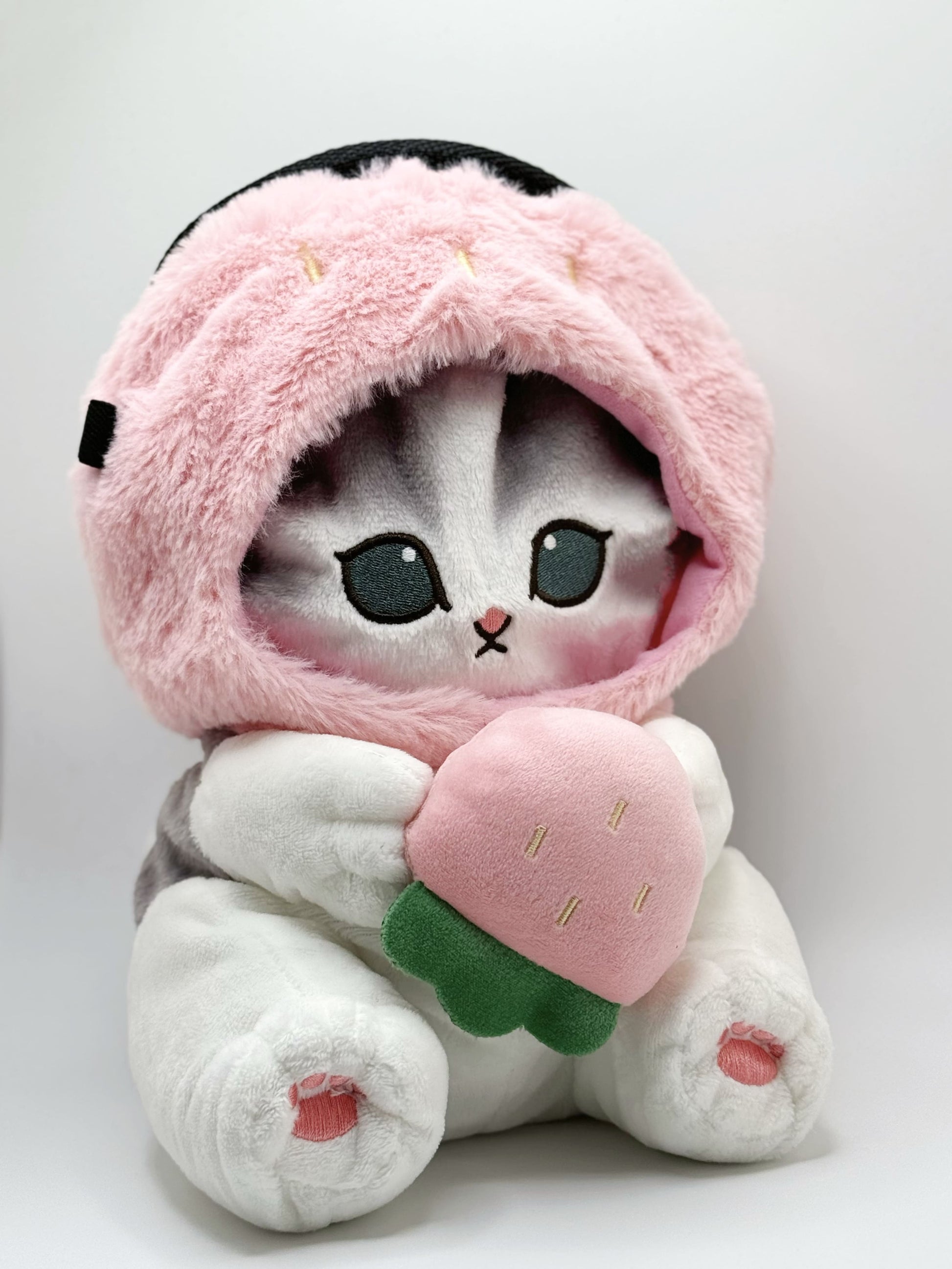 mofusand cute strawberry cat climbing chalk bag anime plush bouldering rock climbing gear